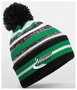 Athletics Ireland Striped Pom Pom Hat