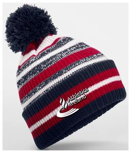 Athletics Ireland Striped Pom Pom Hat