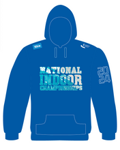 Load image into Gallery viewer, EXTRA ORDER National Juvenile Indoors Day 1 2024 Hoodie (March 23rd Names)