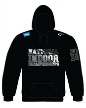 Load image into Gallery viewer, IN STOCK National Juvenile Indoors Day 3 2024 Hoodie (April 7th Names)