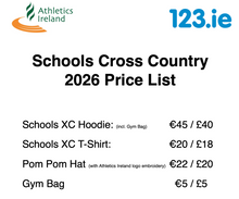Load image into Gallery viewer, All Ireland Schools Cross Country Championships 2026 Hoodies and T-Shirts