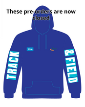 Load image into Gallery viewer, PRE-ORDER National Childrens Games, U12 Championships &amp; U9-U12 Inter Club Relays 2024 Hoodie (June 23rd Names)