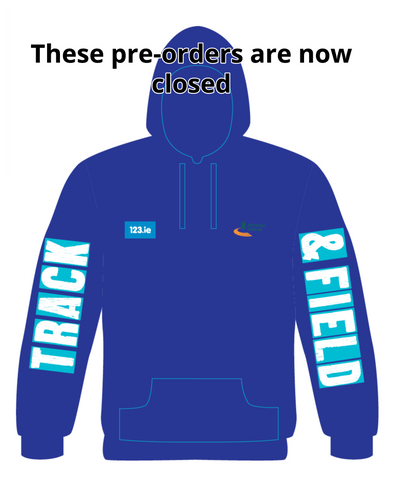 PRE-ORDER National Childrens Games, U12 Championships & U9-U12 Inter Club Relays 2024 Hoodie (June 23rd Names)