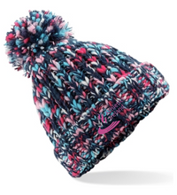 Load image into Gallery viewer, Athletics Ireland Twister Pom Pom Hat